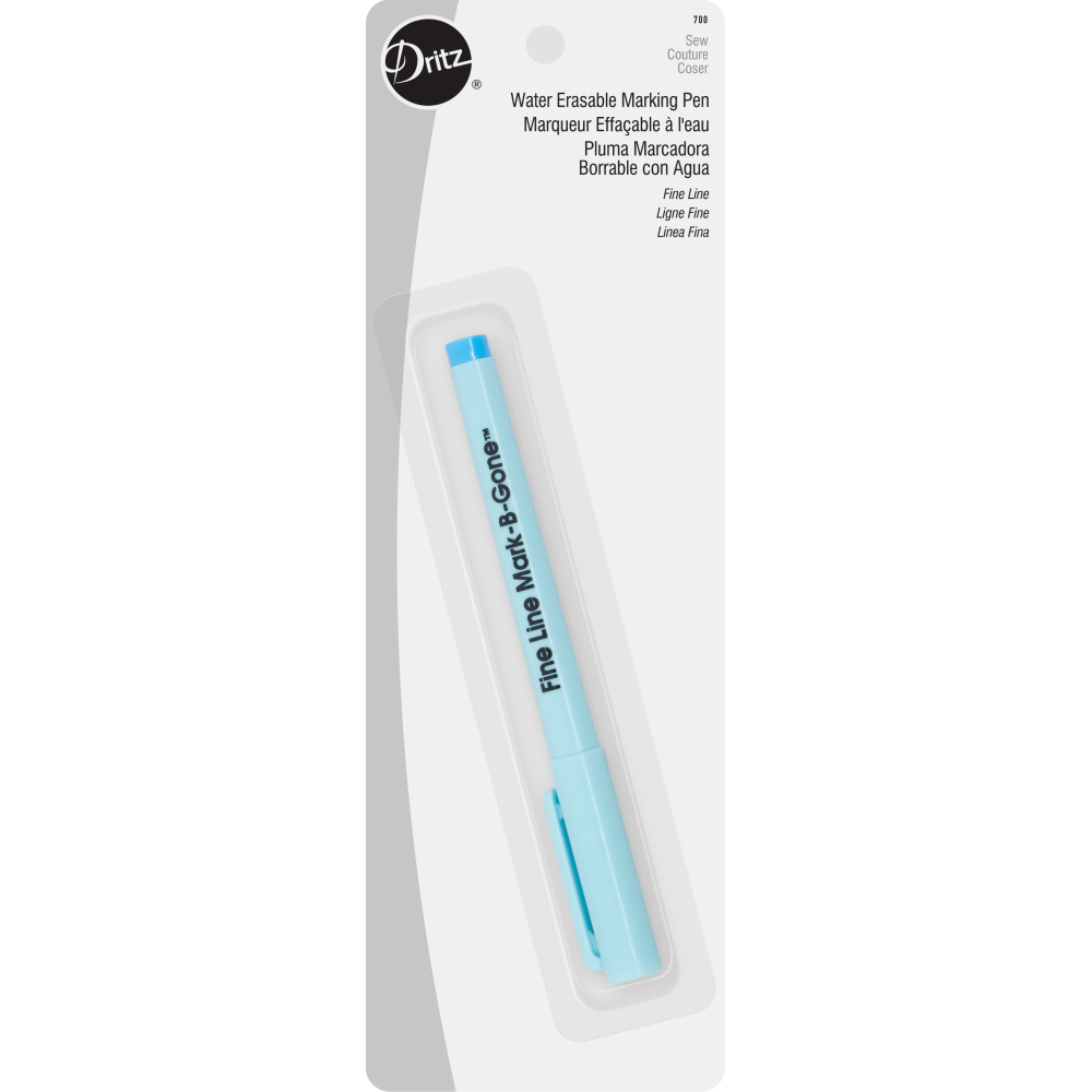 Dritz The Fine Line Water Erasable Marking Pen - 700 Blue – Jordan Fabrics