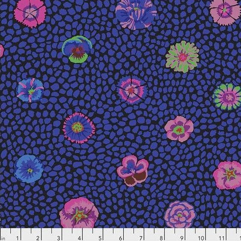 Free Spirit Kaffe Fassett PWGP059 Black Guinea Flower By The Yard