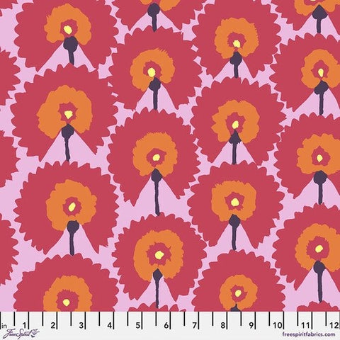 Free Spirit Kaffe Fassett Collective PWGP188 Regal Fans - Red By The Yard