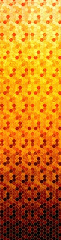 Hoffman Digital Print Backsplash 4762 118 Honey Ombre Hexagon Tile By The Yard